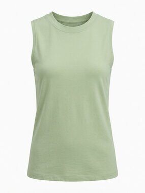 Lululemon All Yours Boyfriend Tank Mint Green Sz 0 Cotton Workout Athleisure EUC
